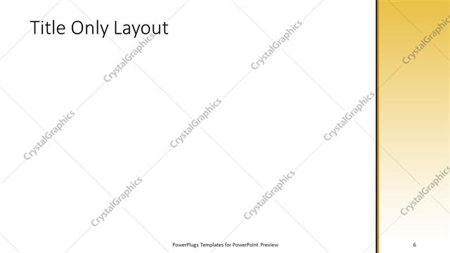 Title Only presentation slide layout