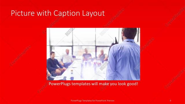 Picture with Caption presentation slide layout