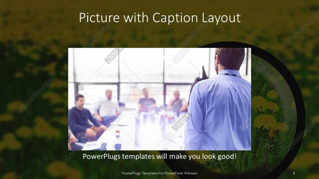 Picture with Caption presentation slide layout