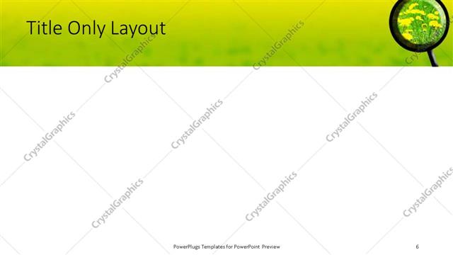 Title Only presentation slide layout