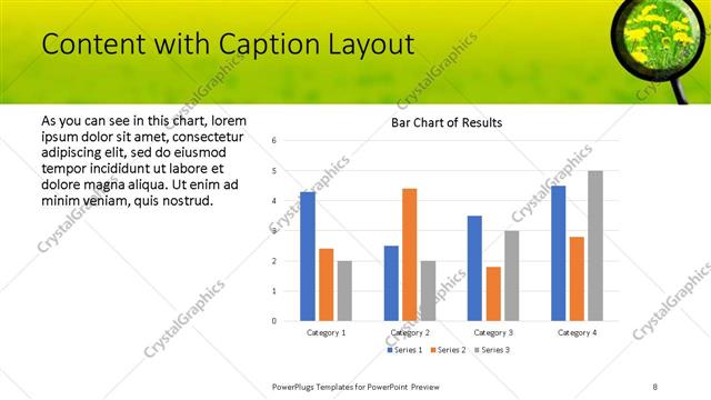 Content with Caption presentation slide layout