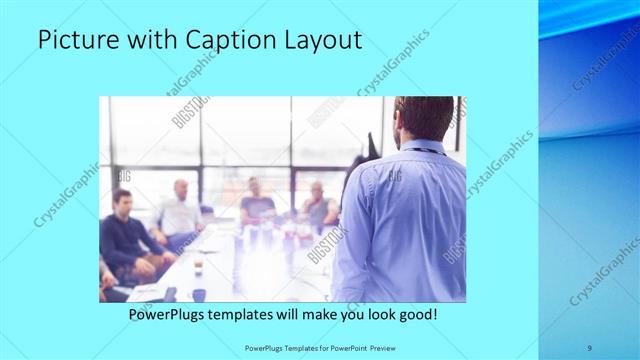 Picture with Caption presentation slide layout