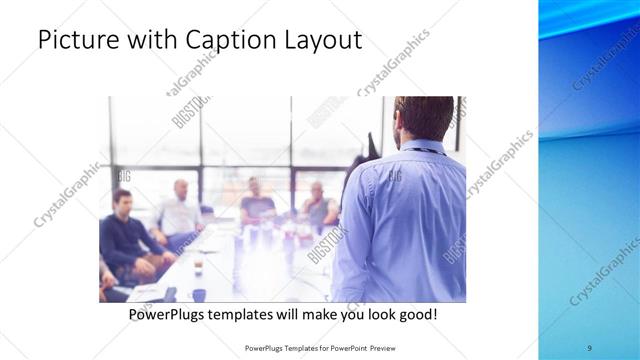 Picture with Caption presentation slide layout