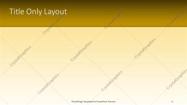 Title Only presentation slide layout