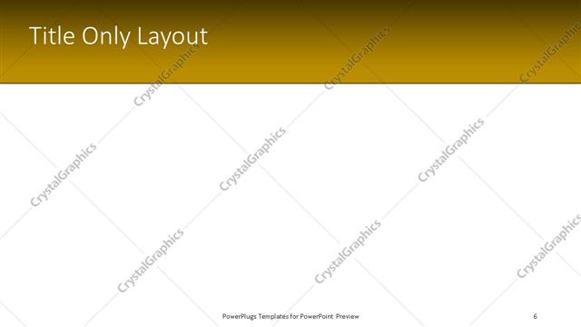 Title Only presentation slide layout