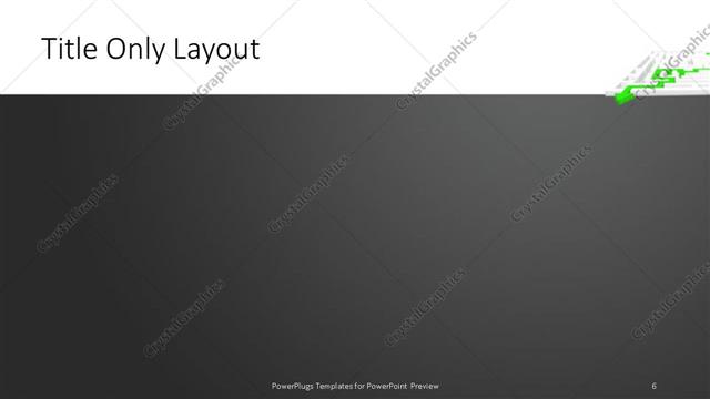 Title Only presentation slide layout