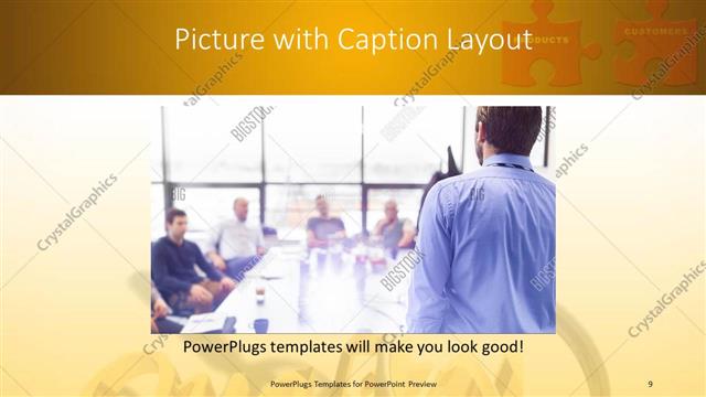 Picture with Caption presentation slide layout