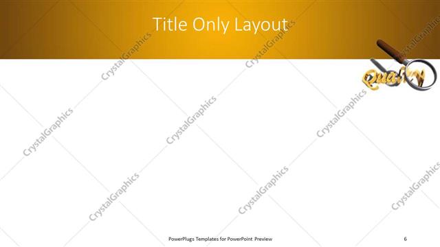Title Only presentation slide layout