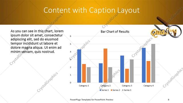 Content with Caption presentation slide layout