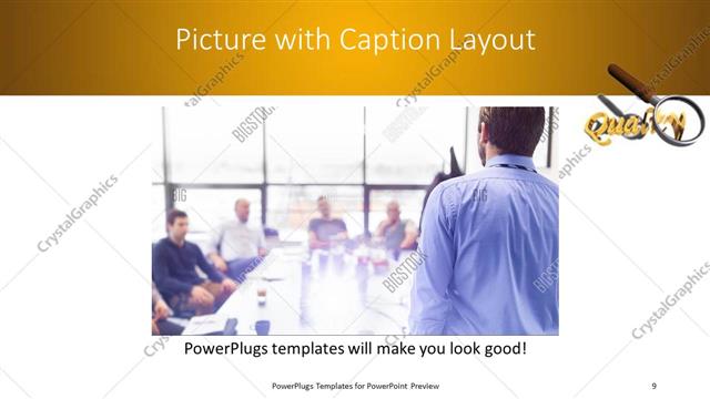 Picture with Caption presentation slide layout