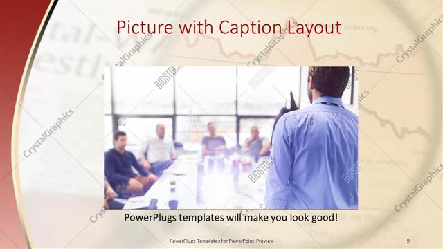 Picture with Caption presentation slide layout
