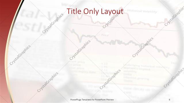 Title Only presentation slide layout