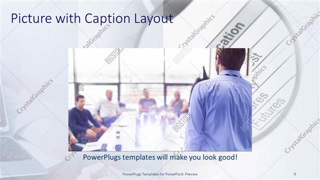 Picture with Caption presentation slide layout