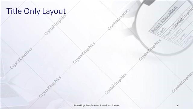 Title Only presentation slide layout