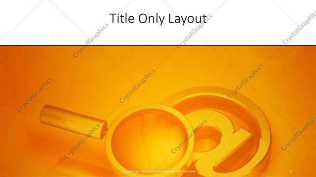 Title Only presentation slide layout