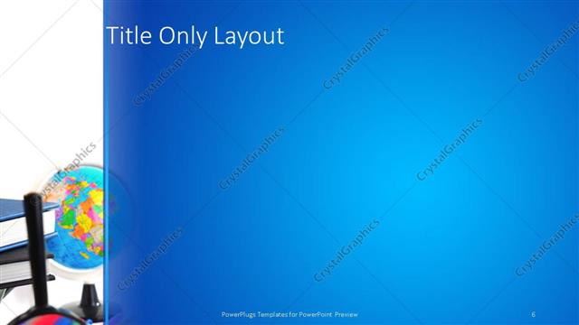 Title Only presentation slide layout