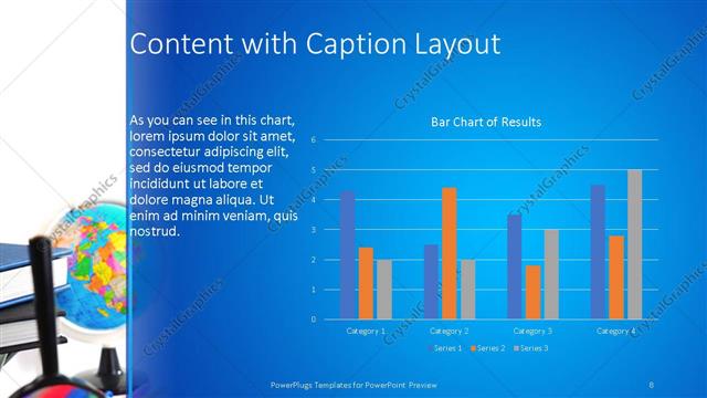 Content with Caption presentation slide layout