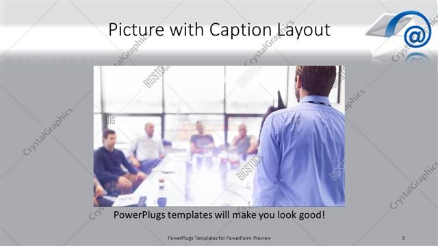 Picture with Caption presentation slide layout