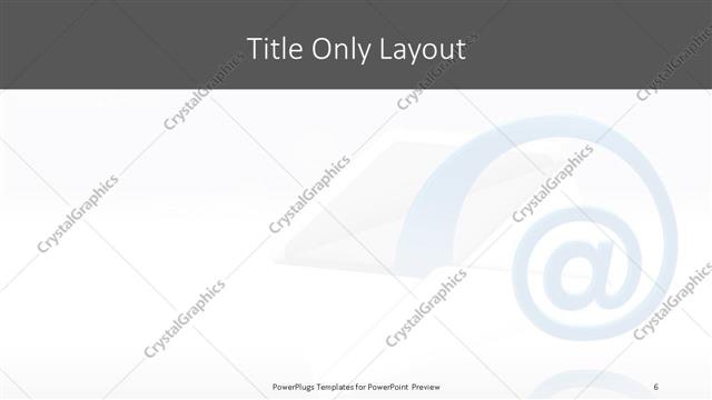 Title Only presentation slide layout