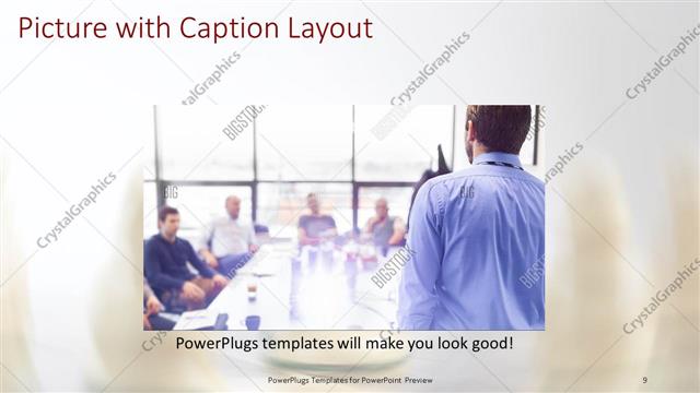 Picture with Caption presentation slide layout