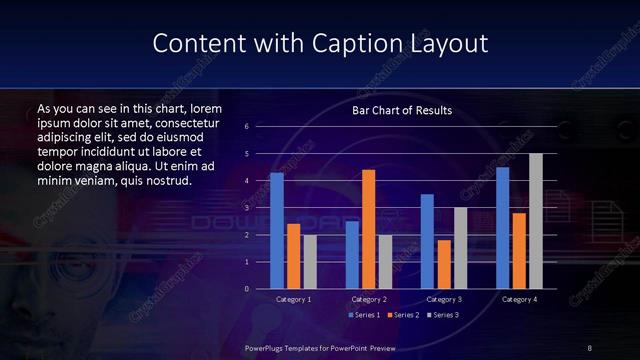 Content with Caption presentation slide layout