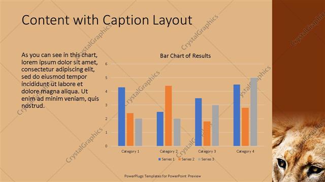 Content with Caption presentation slide layout