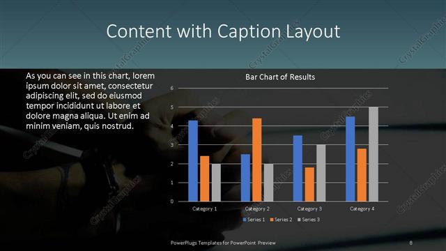 Content with Caption presentation slide layout