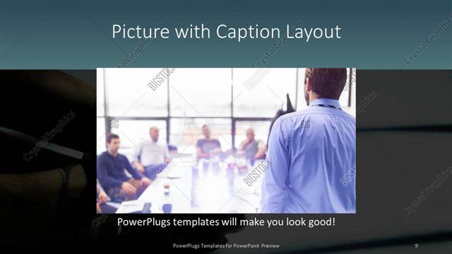 Picture with Caption presentation slide layout