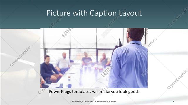 Picture with Caption presentation slide layout