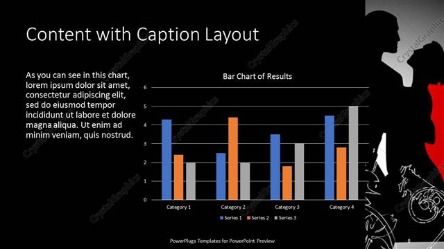 Content with Caption presentation slide layout