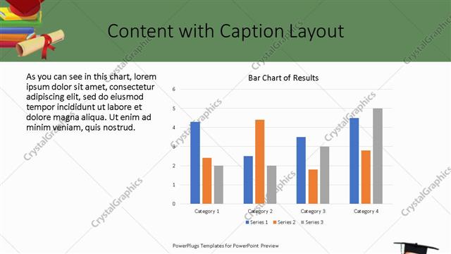 Content with Caption presentation slide layout