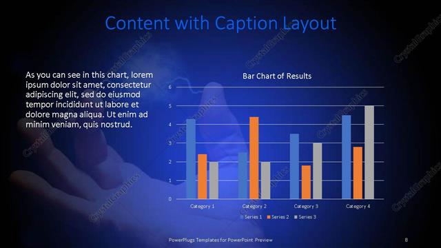 Content with Caption presentation slide layout