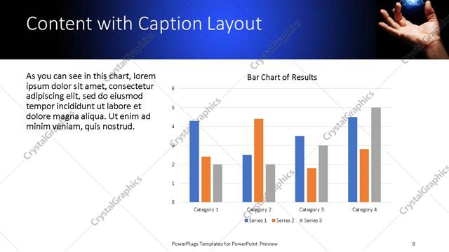 Content with Caption presentation slide layout
