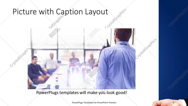 Picture with Caption presentation slide layout