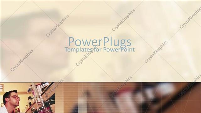  Presentation with working - Male lab technician in white overall working in a lab