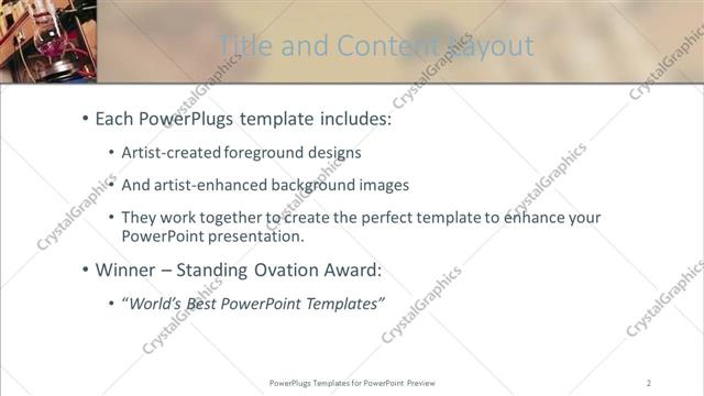Title and Content presentation slide layout