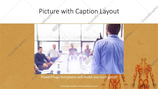 Picture with Caption presentation slide layout