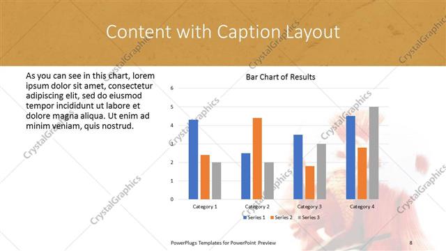 Content with Caption presentation slide layout