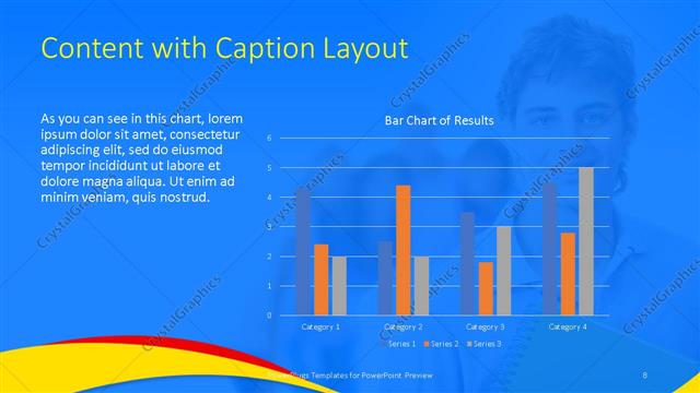 Content with Caption presentation slide layout