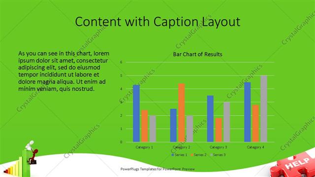 Content with Caption presentation slide layout