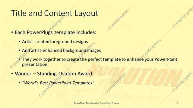 Title and Content presentation slide layout