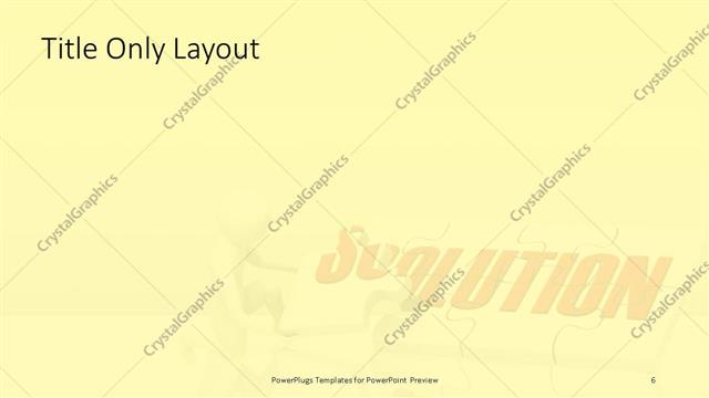 Title Only presentation slide layout