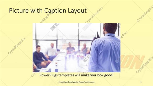 Picture with Caption presentation slide layout