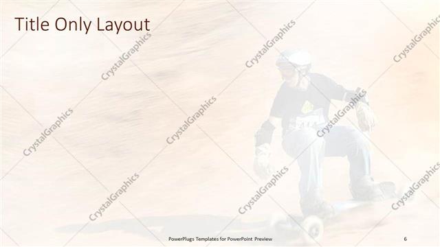 Title Only presentation slide layout