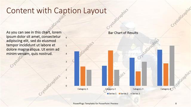 Content with Caption presentation slide layout