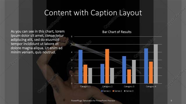 Content with Caption presentation slide layout