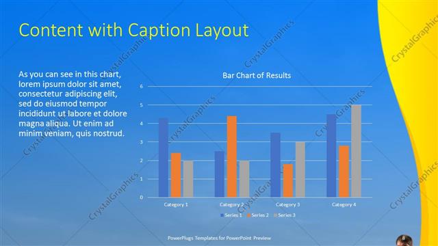 Content with Caption presentation slide layout