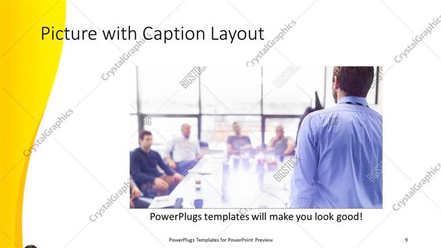 Picture with Caption presentation slide layout