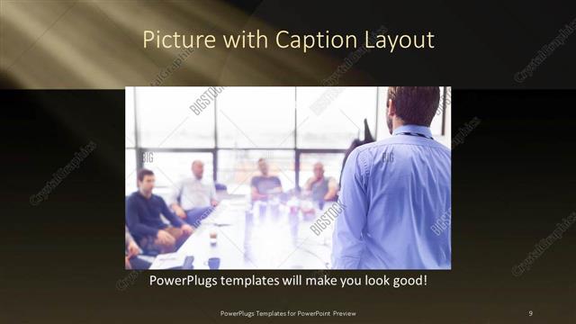 Picture with Caption presentation slide layout