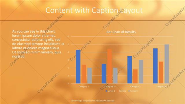 Content with Caption presentation slide layout